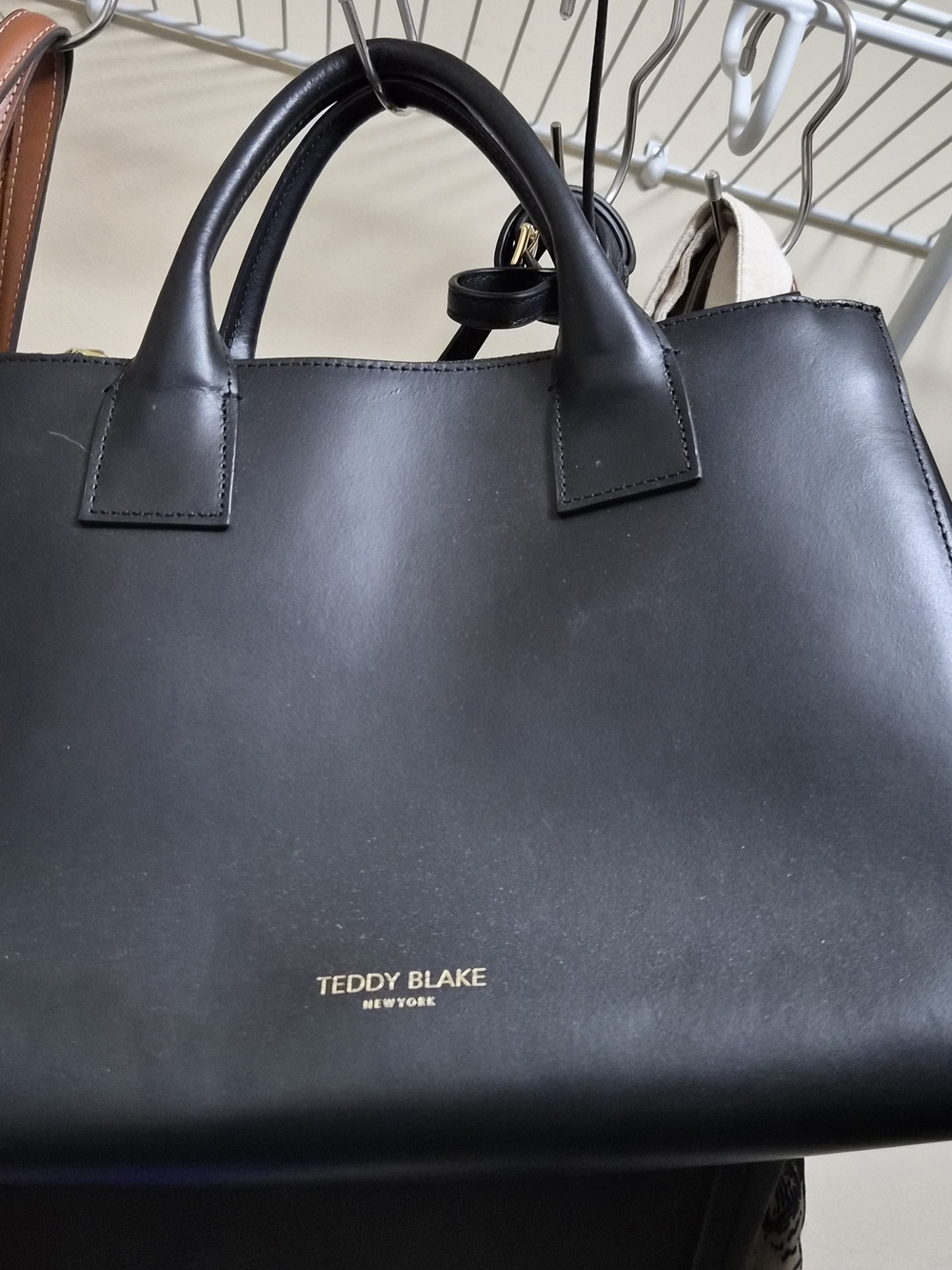 Teddy Blake Black Leather Women's Tote